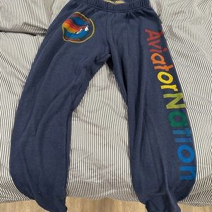 AVIATOR NATION SWEATPANTS - NAVY - XS